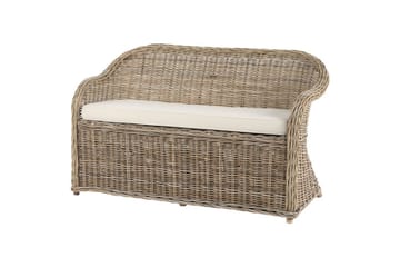 2-sitssoffa med fotpall Susua - Utemöbler & utemiljö - Utesoffa - Trädgårdssoffa