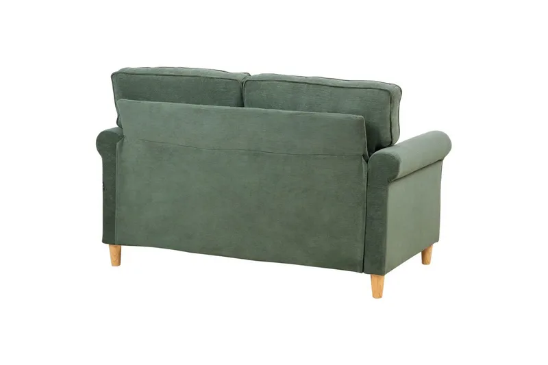 2-sitssoffa Ronneby Grönt, ljust trä - Grönt, ljust trä - Möbler - Soffa - 2 sits soffa