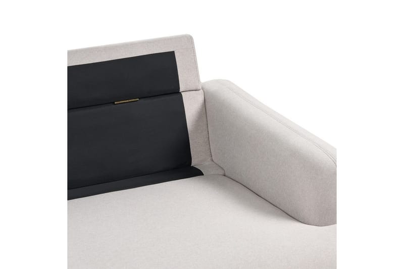 2-sitssoffa Tuve Beige, ljust trä, Polyester - Beige, ljust trä, Polyester - Möbler - Soffa - 2 sits soffa