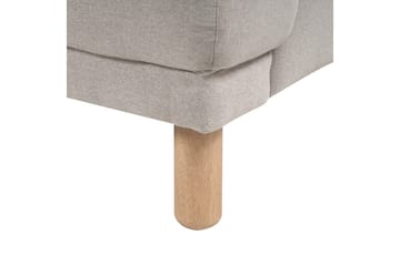 2-sitssoffa Tuve Beige, ljust trä, Polyester - Beige, ljust trä, Polyester - Möbler - Soffa - 2 sits soffa