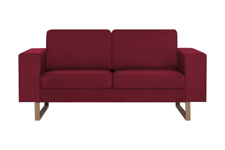 2-sitssoffa tyg vinröd - 2 sits soffa