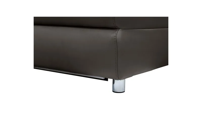 2-sitssoffa Pareli Brun, Läder/PU, Manuell vilstol - Brun, Läder/PU, Manuell vilstol - Möbler - Soffa - Biosoffa & reclinersoffa