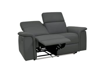 2-sitssoffa Pareli Grå, Läder/PU, Elektrisk vilstol - Grå, Läder/PU, Elektrisk vilstol - Möbler - Soffa - Biosoffa & reclinersoffa