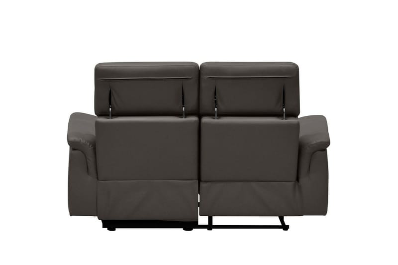 2-sitssoffa Pareli Brun, Läder/PU, Manuell vilstol - Brun, Läder/PU, Manuell vilstol - Möbler - Soffa - Biosoffa & reclinersoffa