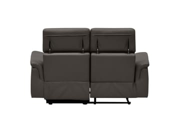 2-sitssoffa Pareli Brun, Läder/PU, Manuell vilstol - Brun, Läder/PU, Manuell vilstol - Möbler - Soffa - Biosoffa & reclinersoffa