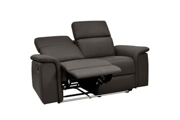 2-sitssoffa Pareli Brun, Läder/PU, Manuell vilstol - Brun, Läder/PU, Manuell vilstol - Möbler - Soffa - Biosoffa & reclinersoffa