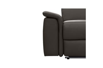 2-sitssoffa Pareli Brun, Läder/PU, Manuell vilstol - Brun, Läder/PU, Manuell vilstol - Möbler - Soffa - Biosoffa & reclinersoffa