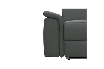 2-sitssoffa Pareli Grå, Läder/PU, Elektrisk vilstol - Grå, Läder/PU, Elektrisk vilstol - Möbler - Soffa - Biosoffa & reclinersoffa