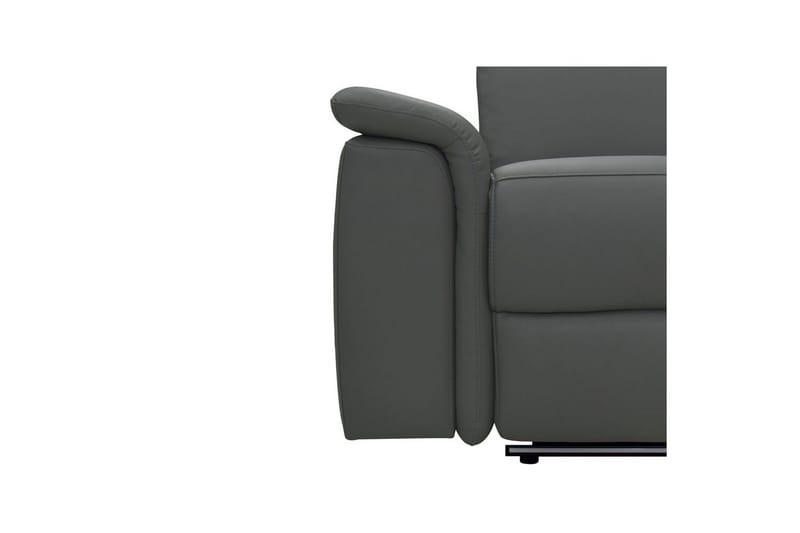 2-sitssoffa Pareli Grå, Läder/PU, Elektrisk vilstol - Grå, Läder/PU, Elektrisk vilstol - Möbler - Soffa - Biosoffa & reclinersoffa