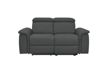 2-sitssoffa Pareli Grå, Läder/PU, Manuell vilstol - Grå, Läder/PU, Manuell vilstol - Möbler - Soffa - Biosoffa & reclinersoffa