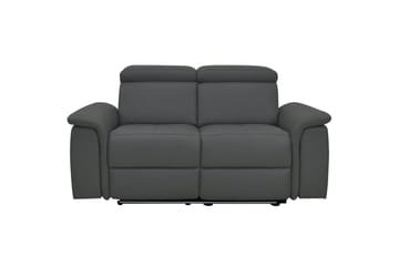 2-sitssoffa Pareli Grå, Läder/PU, Elektrisk vilstol - Grå, Läder/PU, Elektrisk vilstol - Möbler - Soffa - Biosoffa & reclinersoffa