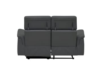 2-sitssoffa Pareli Grå, Läder/PU, Elektrisk vilstol - Grå, Läder/PU, Elektrisk vilstol - Möbler - Soffa - Biosoffa & reclinersoffa
