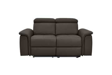 2-sitssoffa Pareli Brun, Läder/PU, Manuell vilstol - Brun, Läder/PU, Manuell vilstol - Möbler - Soffa - Biosoffa & reclinersoffa
