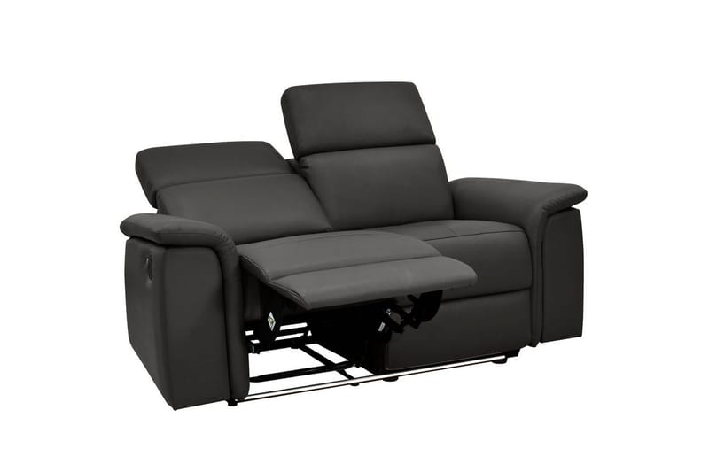 2-sitssoffa Pareli Brun, PU, Manuell vilstol - Brun, PU, Manuell vilstol - Möbler - Soffa - Biosoffa & reclinersoffa