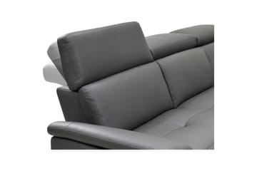 2-sitssoffa Pareli Grå, Läder/PU, Elektrisk vilstol - Grå, Läder/PU, Elektrisk vilstol - Möbler - Soffa - Biosoffa & reclinersoffa