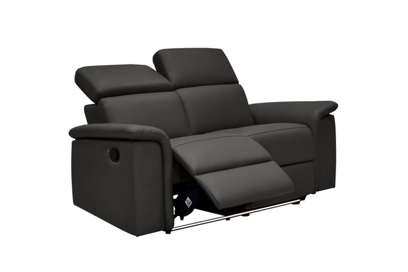 2-sitssoffa Pareli Brun, PU, Manuell vilstol - Brun, PU, Manuell vilstol - Möbler - Soffa - Biosoffa & reclinersoffa