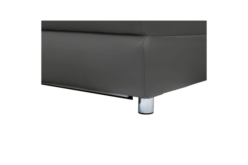 2-sitssoffa Pareli Grå, Läder/PU, Manuell vilstol - Grå, Läder/PU, Manuell vilstol - Möbler - Soffa - Biosoffa & reclinersoffa