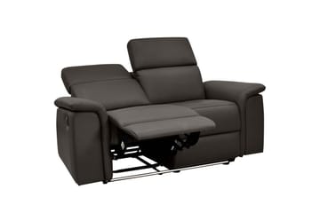 2-sitssoffa Pareli Brun, Läder/PU, Manuell vilstol - Brun, Läder/PU, Manuell vilstol - Möbler - Soffa - Biosoffa & reclinersoffa