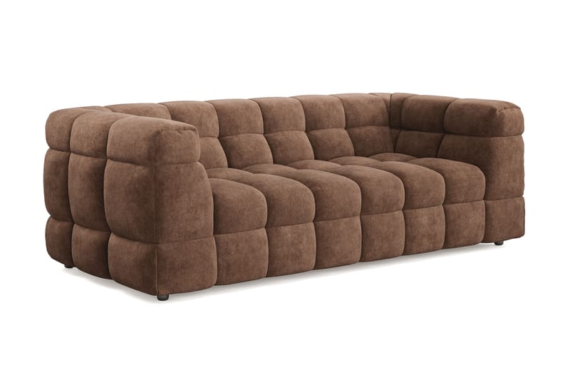 3-sits Bubblig Soffa Elise - Brun - Möbler - Soffa - 3 sits soffa