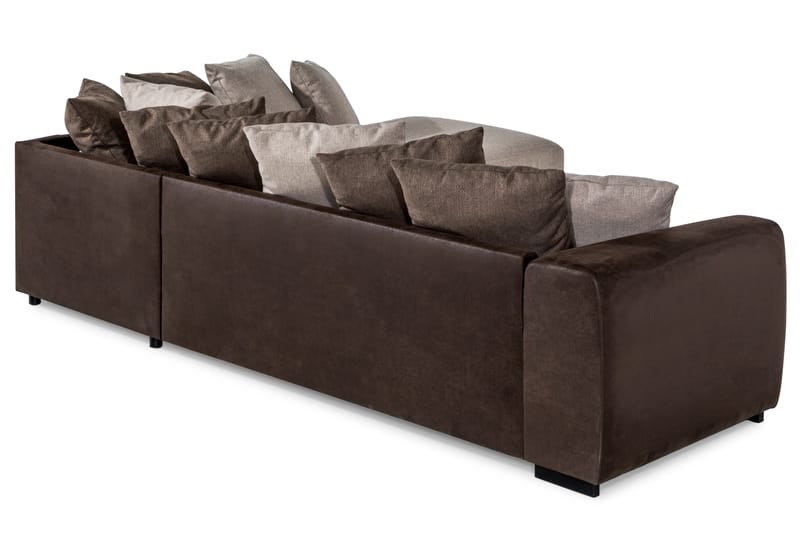 3-sits Havanna Schäslong Höger Kuvertkuddar - Brun|Beige - 3 sits soffa med divan - Divansoffa & schäslongsoffa