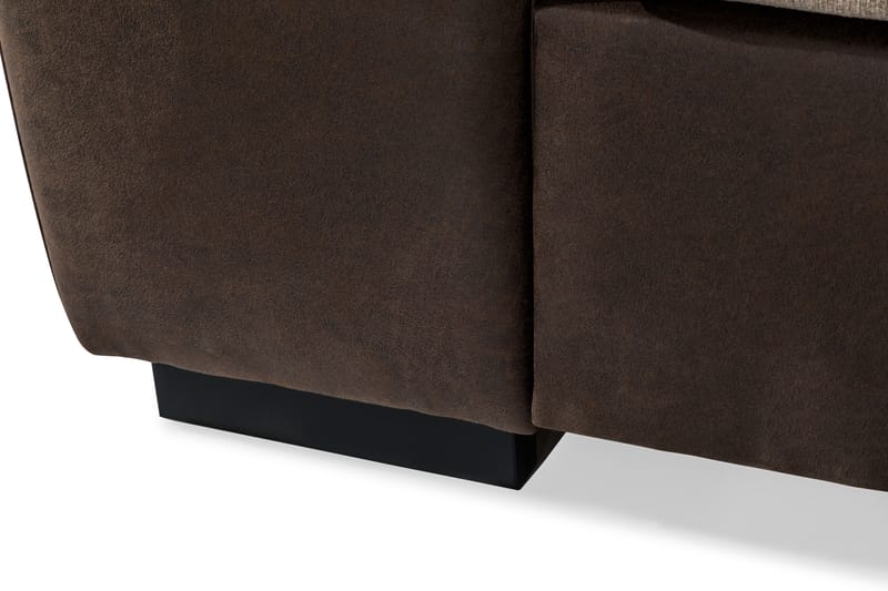 3-sits Havanna Schäslong Höger Kuvertkuddar - Brun|Beige - 3 sits soffa med divan - Divansoffa & schäslongsoffa