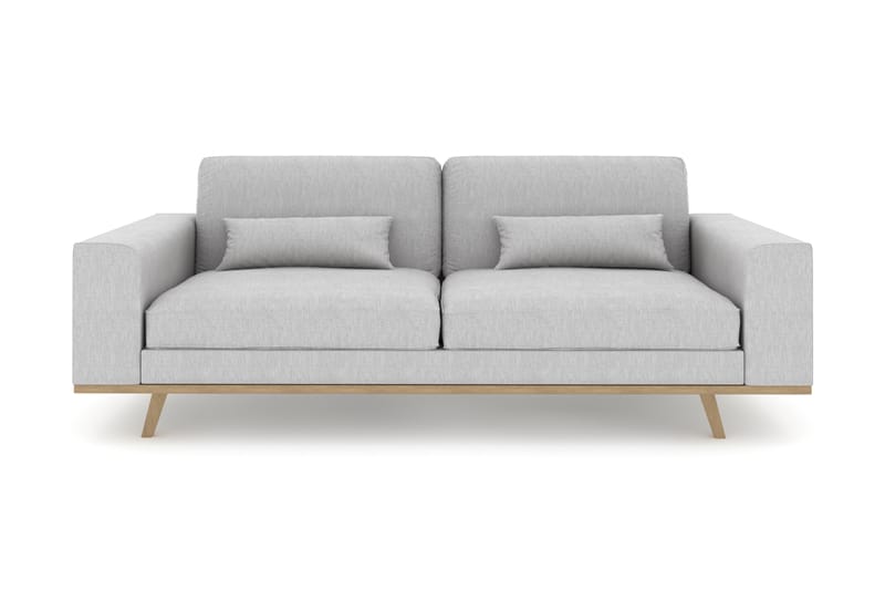 3-sits Linnesoffa Haga - Grå - 3 sits soffa