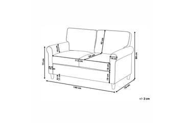 2-sits Soffa Warnstaff - Grå - Möbler - Soffa - 3 sits soffa