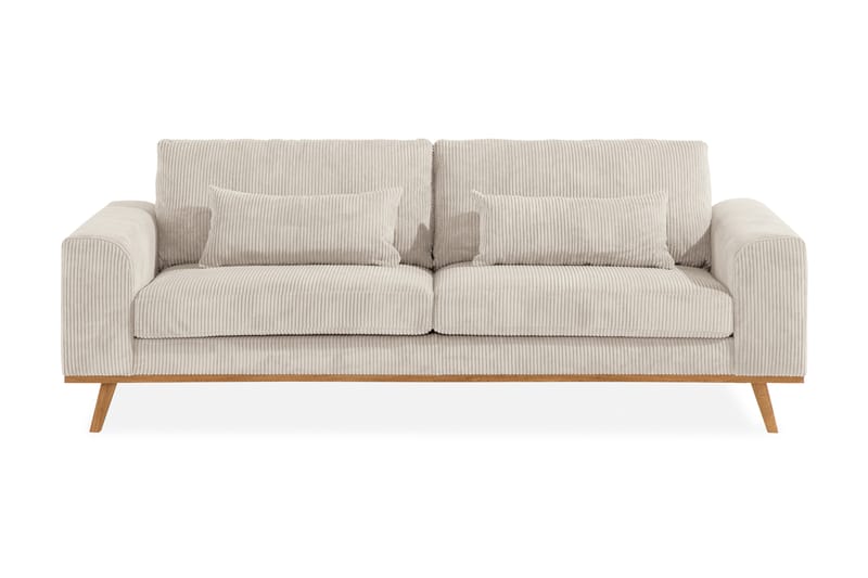 3-sits Manchestersoffa Haga - Beige - Möbler - Soffa - 3 sits soffa