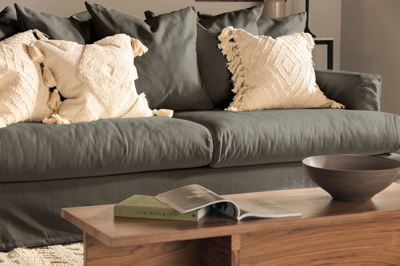 3-sits Soffa Armunia Tvättbar & avtagbar klädsel - Mörkgrön - 3 sits soffa