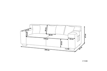 3-sits Soffa Lingome - Mörkgrå - Möbler - Soffa - 3 sits soffa