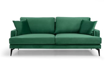 3-sits Soffa Naiomy - Grön/Svart - Möbler - Soffa - 3 sits soffa