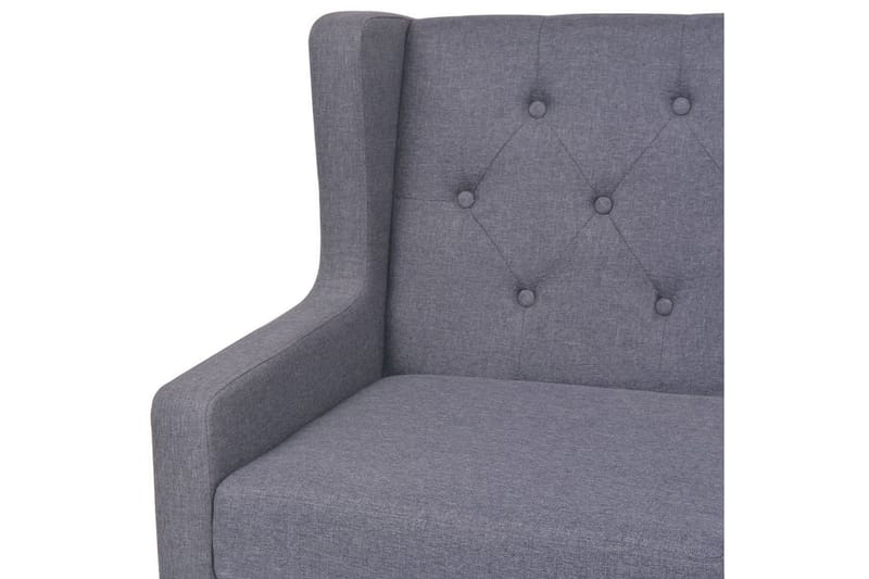 3-sitssoffa i tyg grå - Grå - 3 sits soffa