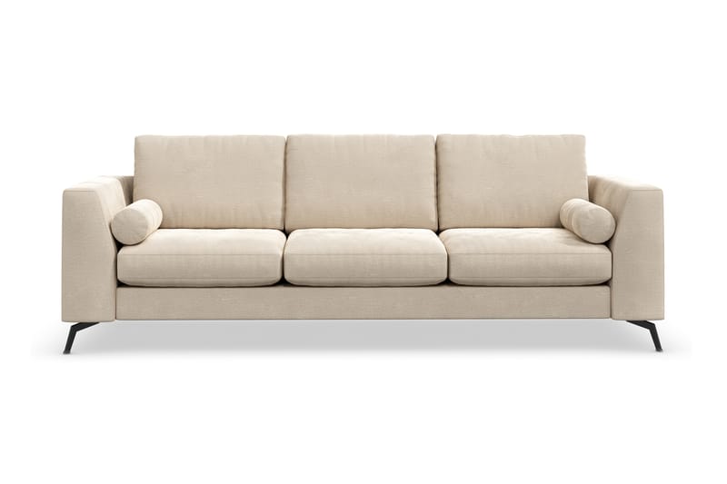 4-sits Soffa Friday Lyx - Beige/Sammet - Sammetssoffa - 3 sits soffa