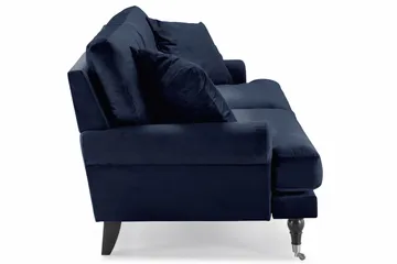 Andrew 3-sits Sammetssoffa - Blå - Möbler - Soffa - Howardsoffa