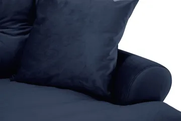 Andrew 3-sits Sammetssoffa - Blå - Möbler - Soffa - Howardsoffa