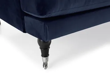 Andrew 3-sits Sammetssoffa - Blå - Möbler - Soffa - Howardsoffa