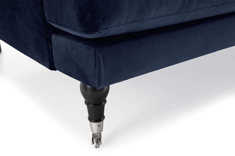 Andrew 3-sits Sammetssoffa - Blå - Möbler - Soffa - Howardsoffa