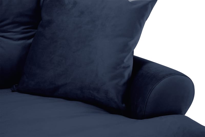 Andrew 3-sits Sammetssoffa - Blå - Möbler - Soffa - Howardsoffa