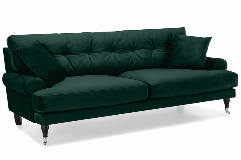 Andrew 3-sits Sammetssoffa - Grön - Möbler - Soffa - Sammetssoffa
