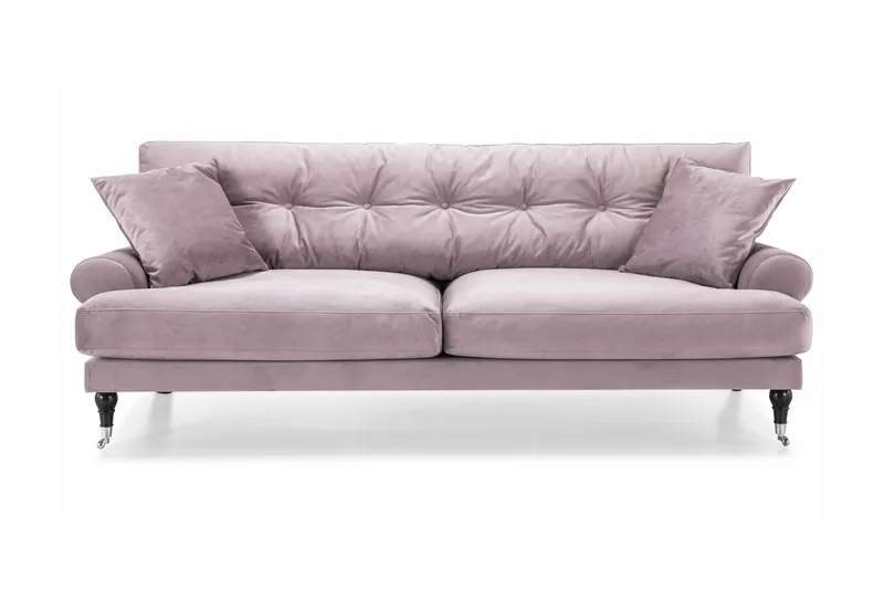 Andrew 3-sits Sammetssoffa - Lila - Möbler - Soffa - Howardsoffa