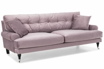 Andrew 3-sits Sammetssoffa - Lila - Möbler - Soffa - Sammetssoffa