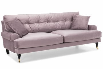 Andrew 3-sits Sammetssoffa - Lila - Möbler - Soffa - Sammetssoffa