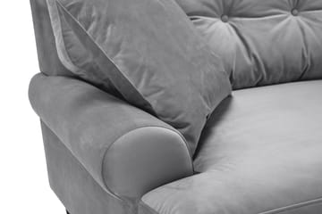 Andrew 3-sits Sammetssoffa - Ljusgrå - Möbler - Soffa - Sammetssoffa