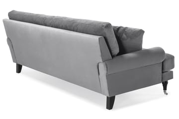 Andrew 3-sits Sammetssoffa - Ljusgrå - Möbler - Soffa - Sammetssoffa