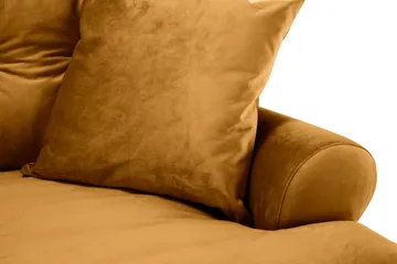 Andrew 3-sits Sammetssoffa - Mörkgul - Möbler - Soffa - Howardsoffa