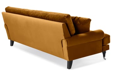 Andrew 3-sits Sammetssoffa - Mörkgul - Möbler - Soffa - Howardsoffa