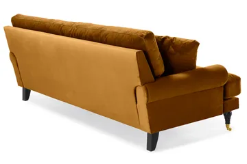 Andrew 3-sits Sammetssoffa - Mörkgul - Möbler - Soffa - Howardsoffa