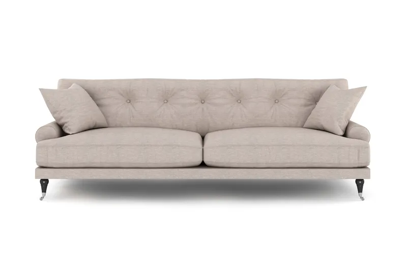 Andrew 3-sits Tygsoffa, Beige