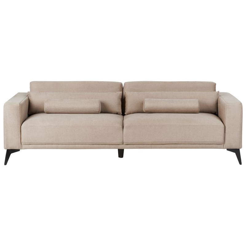 3-sits soffa Ange - Beige, svart/Polyester - Möbler - Soffa - 3 sits soffa