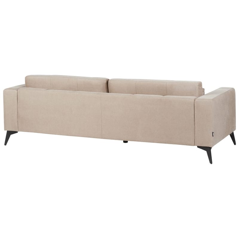 3-sits soffa Ange - Beige, svart/Polyester - Möbler - Soffa - 3 sits soffa